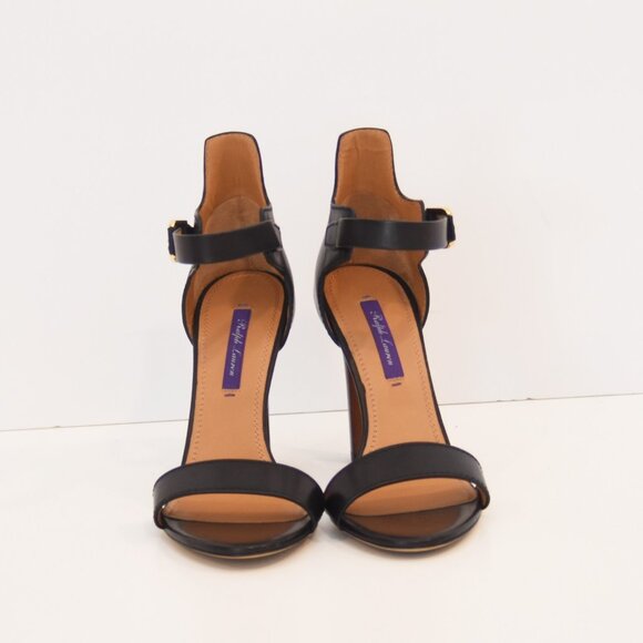 Ralph Lauren Collection Darcia Calfskin Sandal Heels Purple Label Shoes - Picture 3 of 15